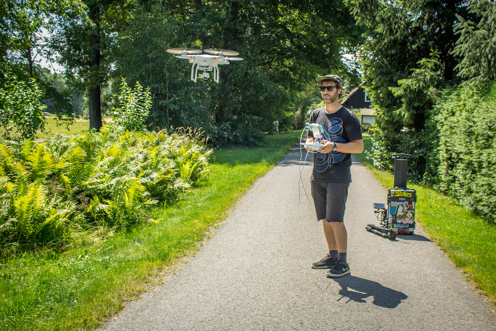 Eventfilm Red Bull Amphibious - Making-Of Bilder Drohnenaufnehmen
